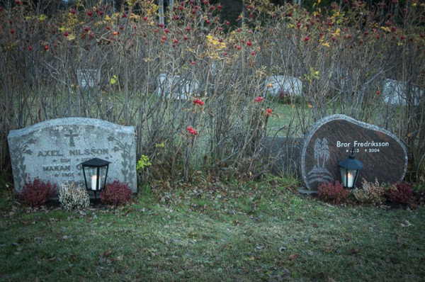 Vid nära och  käras gravar.
